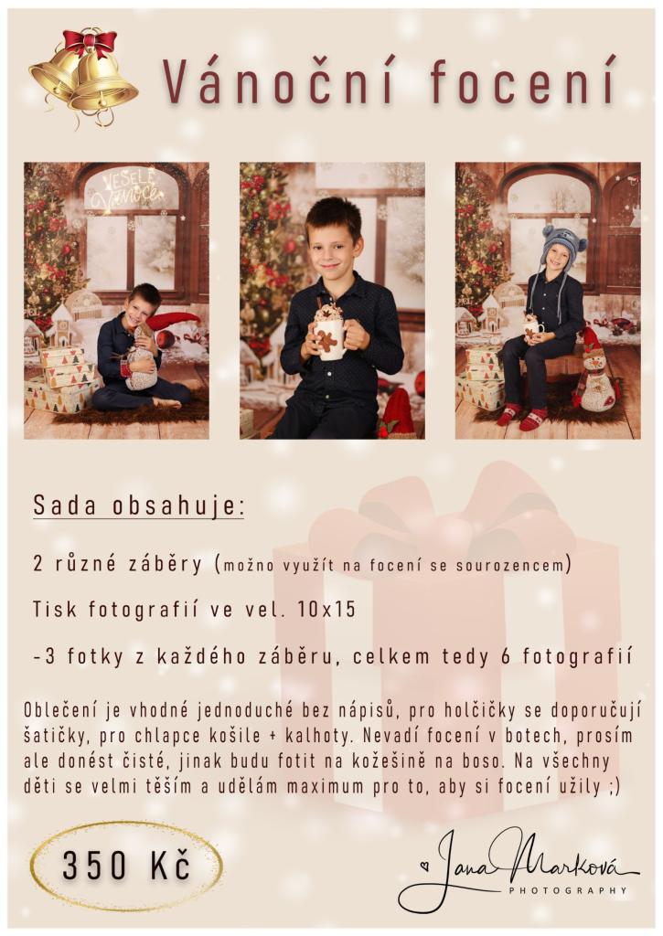 Vánoční focení dětí